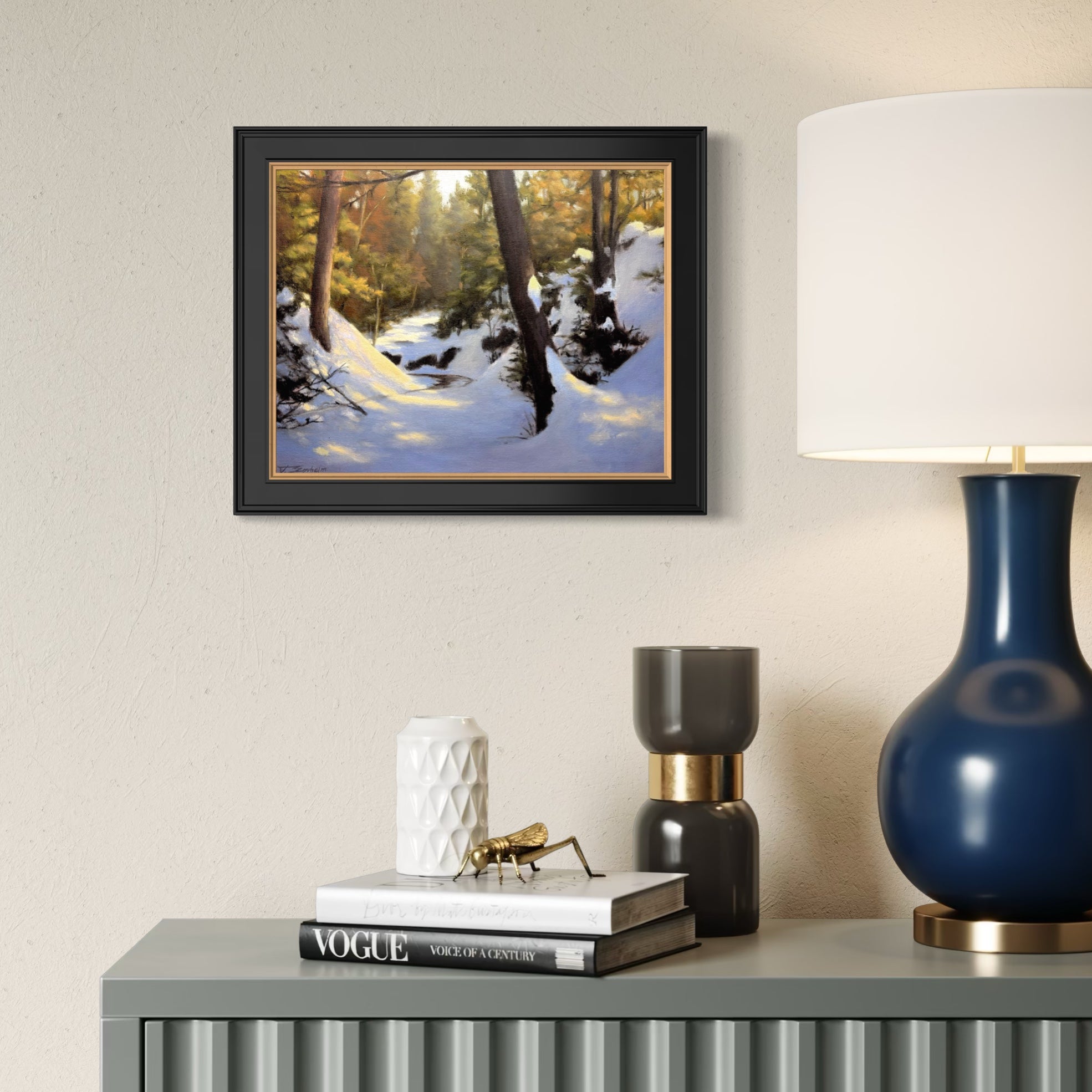 Creek Through Winter Forest